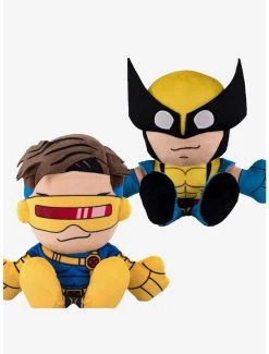 Boxlunch Marvel X-Men Cyclops & Wolverine Bleacher Creatures Plush Bundle