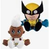 Boxlunch Marvel X-Men Storm & Wolverine Bleacher Creatures Plush Bundle