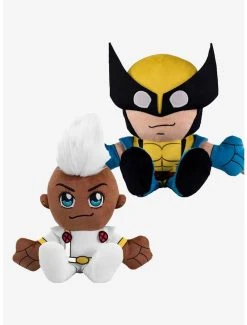Boxlunch Marvel X-Men Storm & Wolverine Bleacher Creatures Plush Bundle